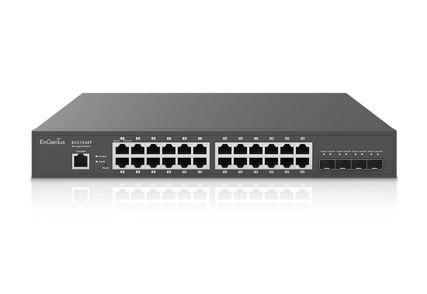 ECS1528T Cloud Managed 24-Port Gigabit Switch with 4 SFP+ Ports