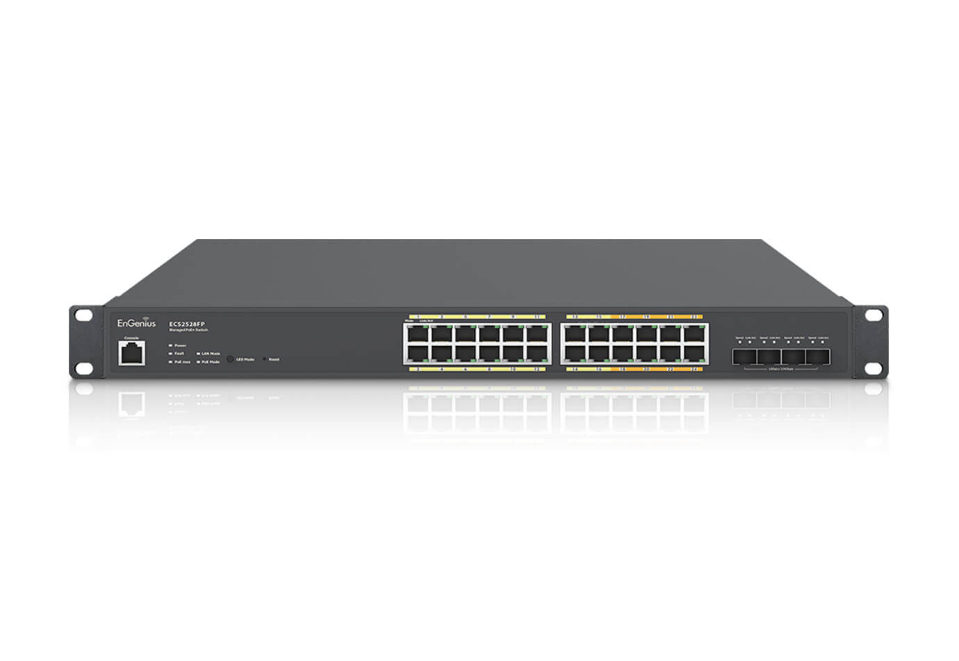 ECS2528FP Cloud Managed 410W PoE+ 24-Port Network Switch