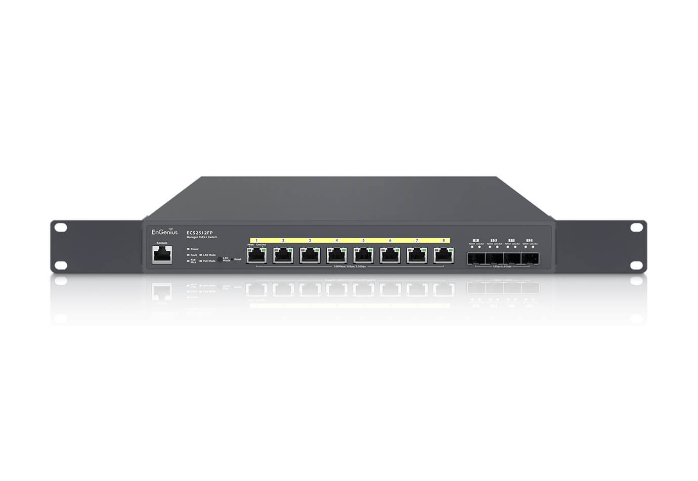 ECS5512FP Cloud Managed 8-Port 10 Gigabit 420W PoE++ Switch