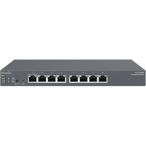 ECS1008P Cloud Managed 8-Port Gigabit 55W PoE+ Switch