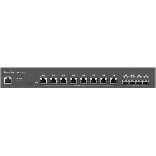 ECS2512 Cloud Managed 8-Port Multi-Gigabit 2.5 Gb Switch with 4 x SFP+ Uplink Ports