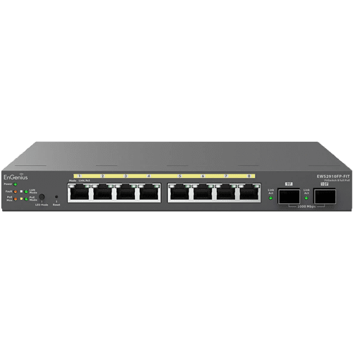 EWS2910FP EnGenius Fit Gigabit 8-Port 110W PoE+ Switch with 2 SFP Ports