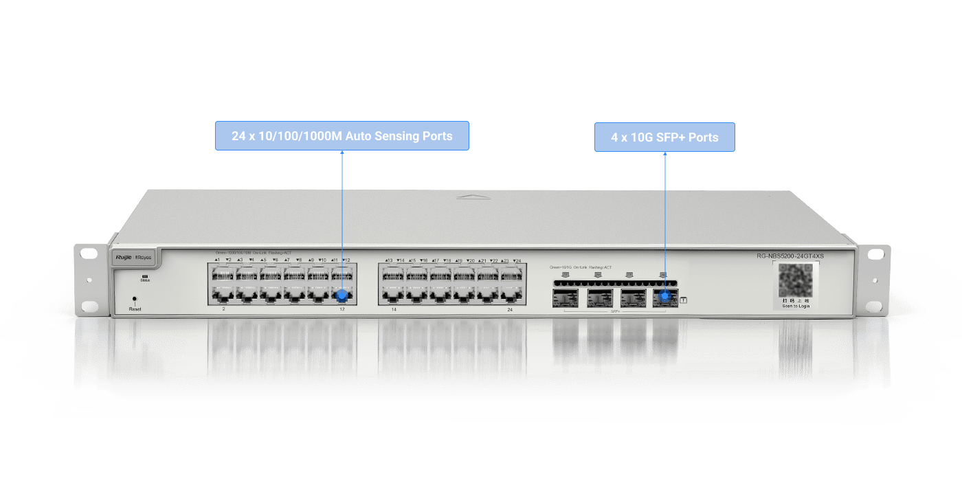 Reyee RG-NBS5200-24GT4XS 24 Port Gigabit Network Switch