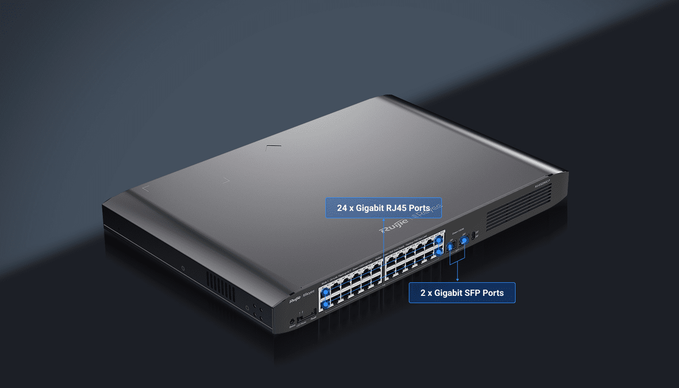 Reyee RG-ES226GC-P 24 Port Gigabit Network PoE Switch