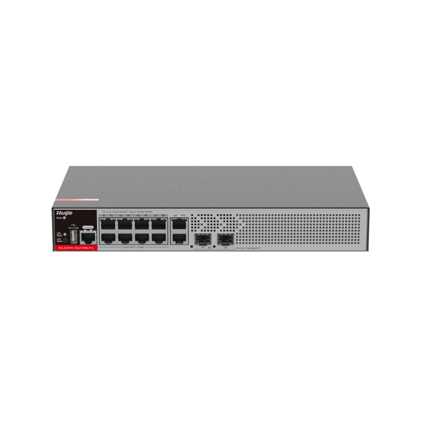 Ruijie RG-S2915-10GT2MS-P-L 10 Port Gigabit Network PoE Switch