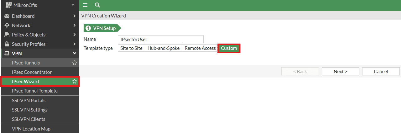 Fortigate Firewall Dialup User IPSec Vpn
