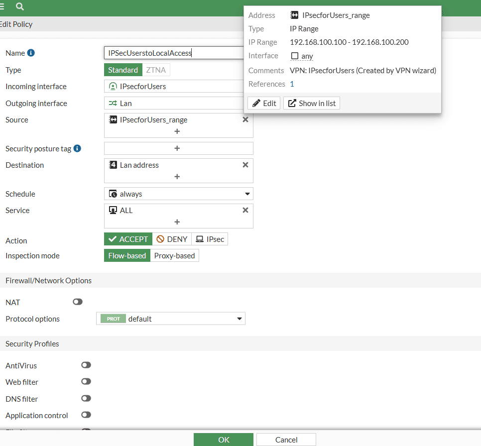 Fortigate Firewall Dialup User IPSec Vpn