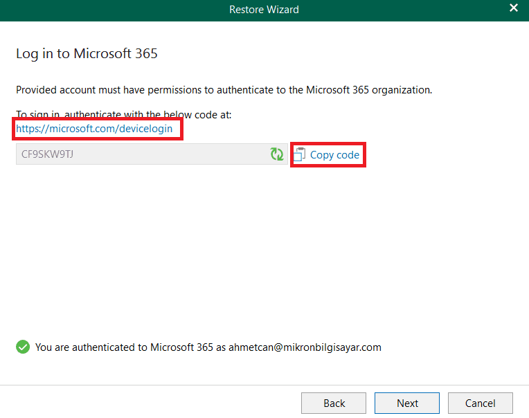 Veeam Backup for Microsoft 365 ile Cross Tenant Migration