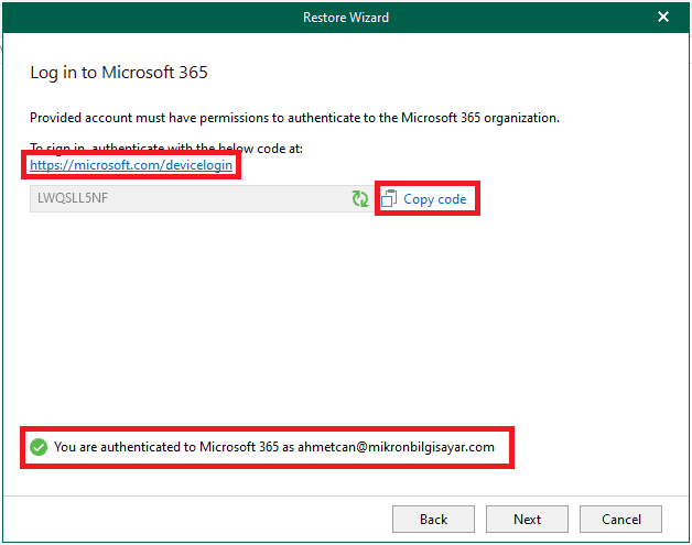 Veeam Backup for Microsoft 365 ile Tenant to Tenant Migration